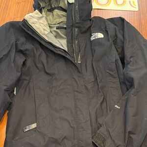 The North Face Black and Gray Hooded Jacket